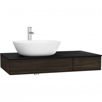 Модуль под раковину VITRA ORIGIN 90 см с выдвижным ящиком, левосторонний, темный вяз Модуль под раковину VITRA ORIGIN 90 см с выдвижным ящиком, левосторонний, темный вяз