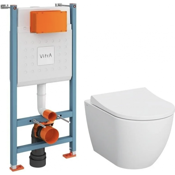 Унитаз c инсталляцией VITRA MIA ROUND 9873B003-7205